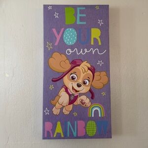 Nickelodeon Paw Patrol Skye Wall Art Purple Pastel Colors Be Your Own Rainbow